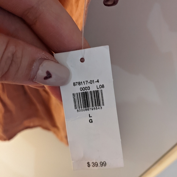 NWT Orange Old Navy Tank Top Size L - Picture 4 of 4